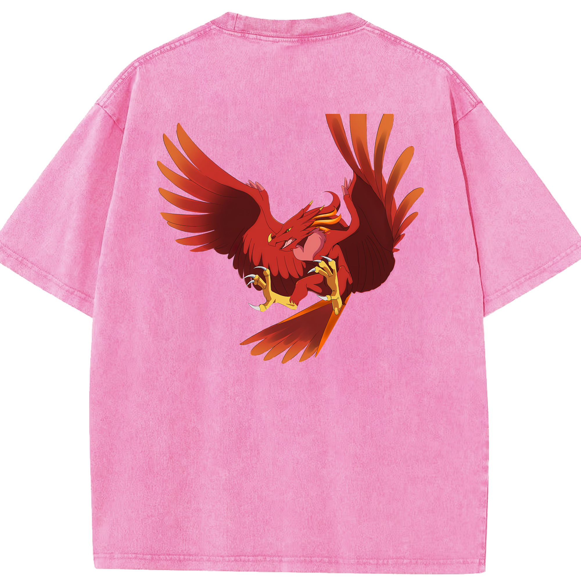 （画像用） Digimon デジタルモンスター/デジモン 綿100% ヴィンテージ風 半袖Tシャツ（背面プリント）
